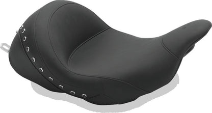 Mustang Motorcycle Mustang 08-21 Harley Electra Glide Std,Rd Glide,Rd King,Str Glide Lowdown Solo Seat w/Studs - Black 76082 76082 Photo - Primary