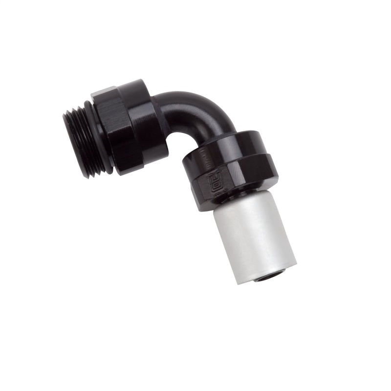 Russell Performance -8 SAE Port Male to -8 AN Hose 90 Degree Crimp On Hose End - Black Anodized 610840 610840 Photo - Unmounted