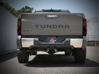 aFe 2022 Toyota Tundra V6-3.5L (tt) Vulcan Series 2.5in to 3in 304 SS Cat-Back Exhaust w/ Black Tip 49-36061-B 49-36061-B Photo - Mounted