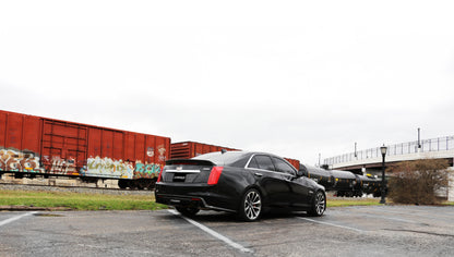 Corsa Performance 2016 Cadillac CTS V Sedan 6.2L V8 2.75in Polished Sport Axle-Back 14357 Photo - Mounted