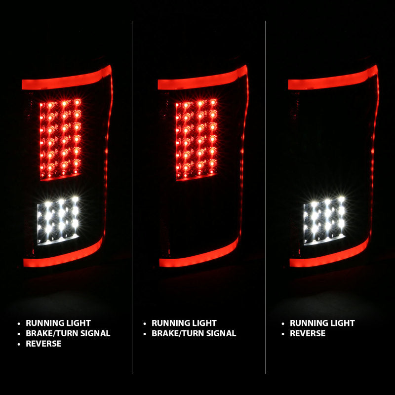 Anzo Ford F-150 15-17 L.E.D Tail Lights G2 Black 311285 Photo - Unmounted