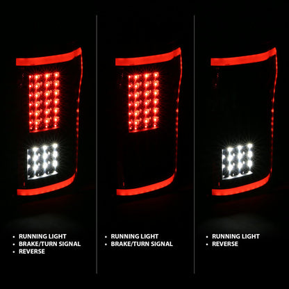 Anzo Ford F-150 15-17 L.E.D Tail Lights G2 Black 311285 Photo - Unmounted