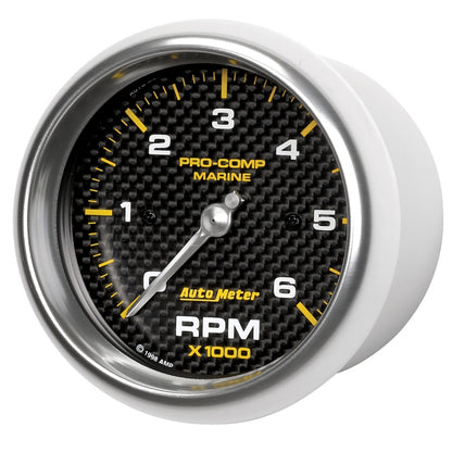 Autometer Gauge, Tachometer, 3 3/8", 6k Rpm, Marine Carbon Fiber 200752-40 User 2