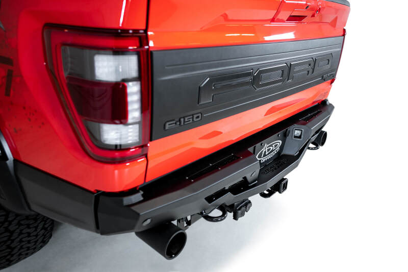 Addictive Desert Designs 2022+ Ford Raptor Stealth Fighter R Bumper w/ 2 Cube Lights - Hammer Black R210081090103 R210081090103 Photo - Mounted