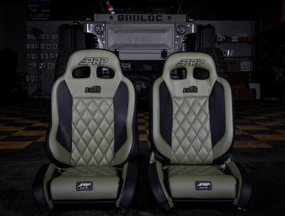 PRP Seats PRP EnduroTrek Reclining Suspension Seat - Black Suede - Passenger A8901045-241 A8901045-241 Photo - Close Up