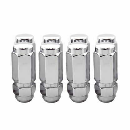 McGard Hex Lug Nut (Cone Seat / Duplex) 9/16-18 / 7/8 Hex / 2.5in. Length (8-Pack) - Chrome 64806 64806 Photo - out of package