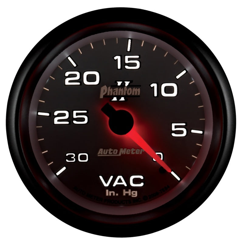 AutoMeter Gauge Vacuum 2-5/8in. 30Inhg Mechanical Phantom II 7884 7884 User 4