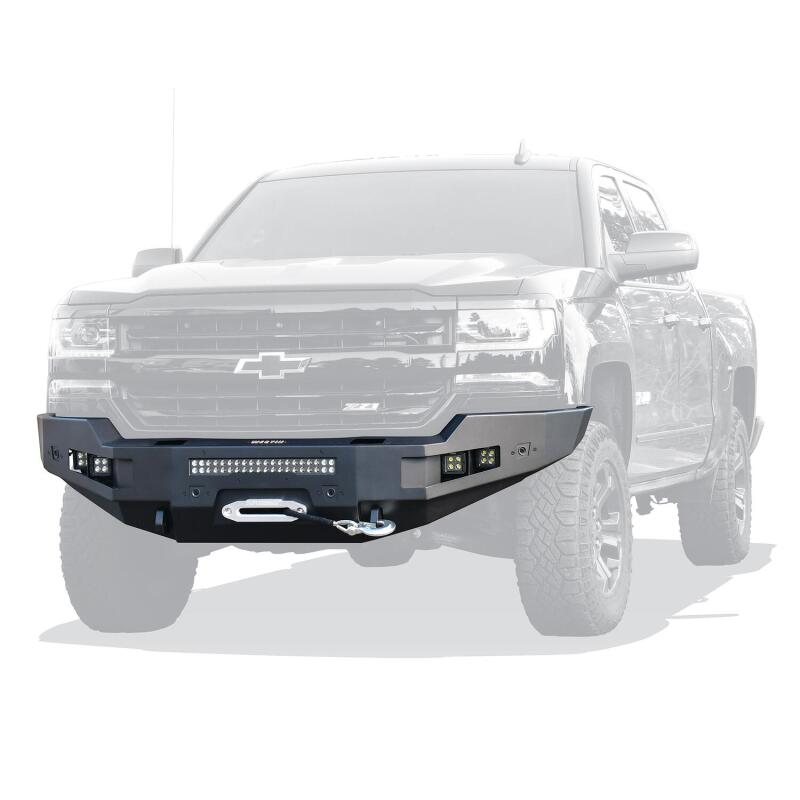 Westin 15-19 Chevrolet Silverado 2500/3500 Pro-Series Front Bumper - Textured Black 58-411165 58-411165 Photo - Mounted