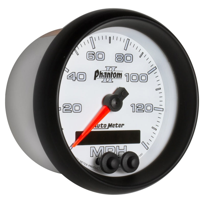 Autometer Phantom II 3-3/8in 0-140MPH In-Dash Electronic GPS Programmable Speedometer 7580 7580 User 5
