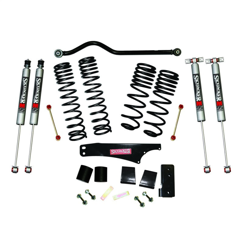 Skyjacker 2007-2018 Jeep Wrangler JK 4 Door 4WD Long Travel 3.5in-4in Lift Kit w/M95 Monotube Shocks JK40BPMLT JK40BPMLT Photo - Primary