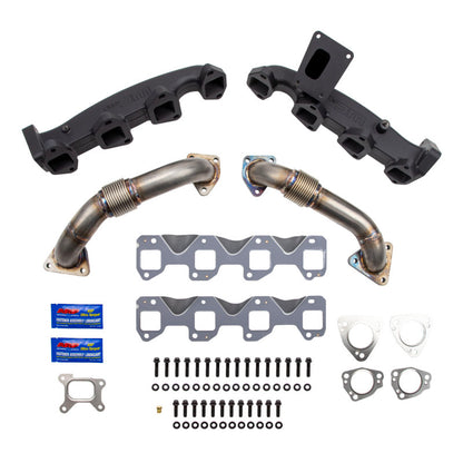 Wehrli 17-24 Chevrolet Duramax Billet Exhaust Manifold & Stainless Up Pipe Kit w/ Gaskets & Hardware WCF100226 WCF100226 Photo - Primary