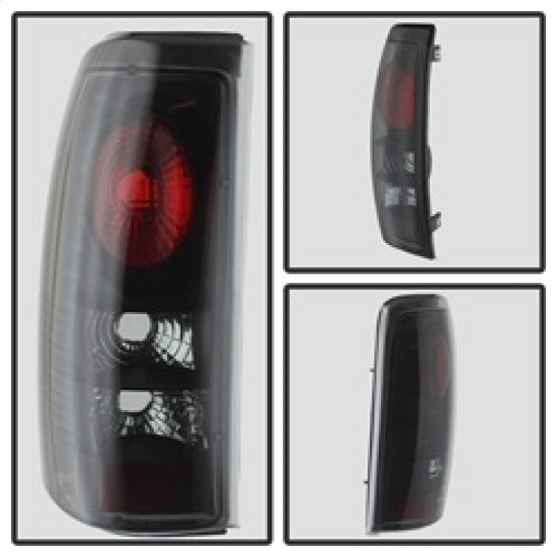 Spyder Chevy Silverado 1500 99-02 (Not Fit Stepside) Euro Style Tail Lights Blk Smke ALT-YD-CS99-BSM 5078056 5078056 Photo - Unmounted