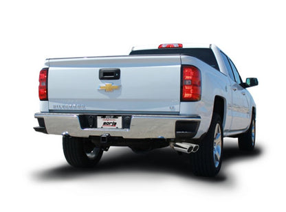 Borla 14 Silv/Sierra 1500 EC Std/CC Short 143.5in WB S-Type Dual Rolled Side Exit Cat-Back Exhaust 140576 140576 Photo - Close Up
