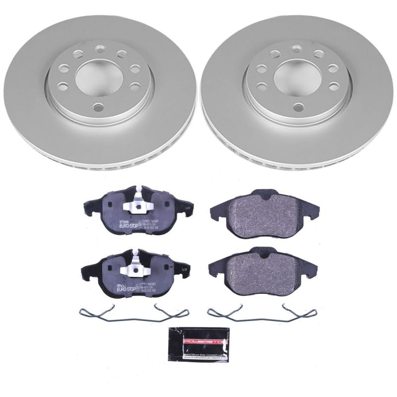 PowerStop Power Stop 03-11 Saab 9-3 Front Euro-Stop Brake Kit ESK978 ESK978 Photo - Primary