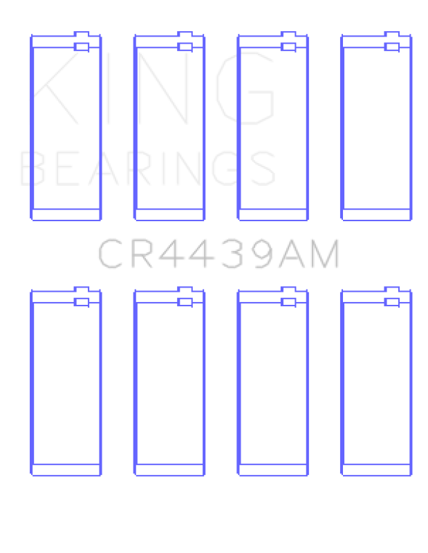 King Engine Bearings BMW M10 (Size +0.25mm) Connecting Rod Bearing Set CR4439AM0.25 CR4439AM0.25 Photo - Primary