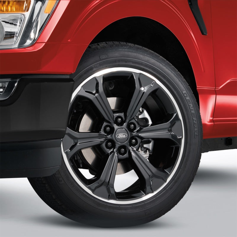 Ford Racing 15-23 F-150 22in Wheel Kit - Black w/Machined Face M-1007K-S2295B M-1007K-S2295B Photo - Mounted