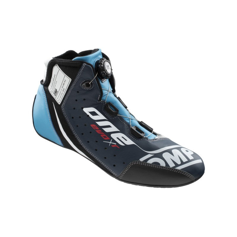 OMP One Evo X R Shoes Blue/Silver/Cyan - Size 37 (Fia 8856-2018) IC0-0805-B01-246-37 IC0-0805-B01-246-37 Photo - Primary