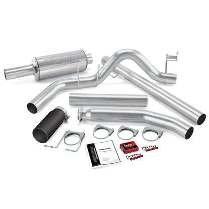 Banks Power 98-00 Dodge 5.9L Ext Cab Git-Kit - SS Single Exhaust w/ Black Tip 49358-B 49358-B Photo - Primary