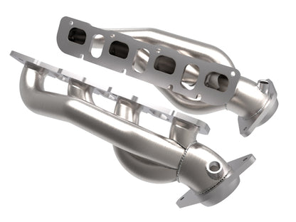 aFe Power Twisted Steel 304SS Shorty Header 2021 Ram 1500 TRX V8-6.2L (uncoated) 48-32030 48-32030 Photo - Unmounted