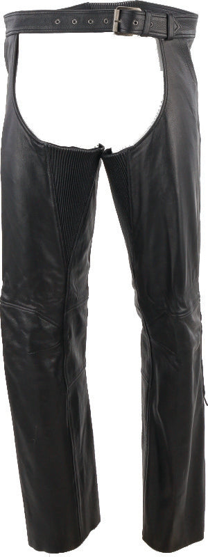 Kuryakyn Leather By River Road Plains Leather Chaps Black - Small 094418 094418 User 3