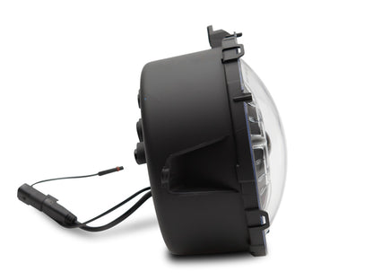 Raxiom 18-22 Jeep Wrangler JL/ JT 9-Inch LED Headlights w/ DRL and Halo- Black Housing (Clear Lens) J137646 J137646 Photo - Close Up