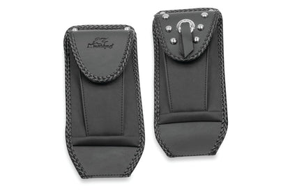 Mustang Motorcycle Mustang 00-17 Harley Softail with Square Dash Tank Bib w/Studs- Black 93311 93311 Photo - Primary