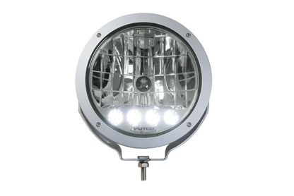 Putco Universal, HID Lamp w/4 LED DayTime Running Lights - 9" Silver Housing 231910 Photo - Unmounted