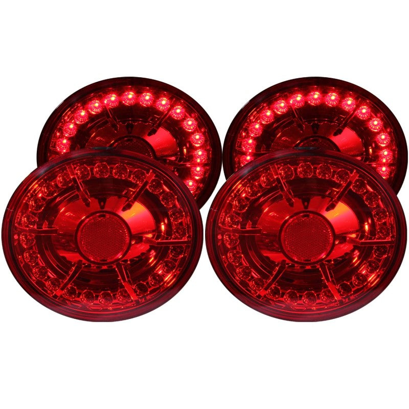 Anzo 2005-2010 Chevrolet Corvette LED Taillights Red 4pc 321168 Photo - Primary