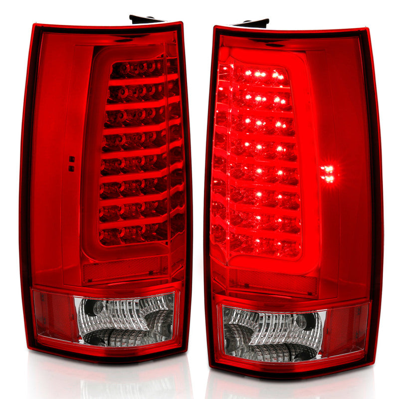 ANZO 2007-2014 Chevy Tahoe LED Taillight Plank Style Chrome With Red/Clear Lens 311323 311323 Photo - Unmounted