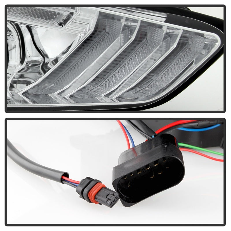 Spyder 15-18 Ford Focus Projector Headlights - Seq Turn Light Bar - Chrome PRO-YD-FF15-LBSEQ-C 5086457 5086457 Photo - Unmounted