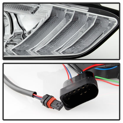 Spyder 15-18 Ford Focus Projector Headlights - Seq Turn Light Bar - Chrome PRO-YD-FF15-LBSEQ-C 5086457 5086457 Photo - Unmounted