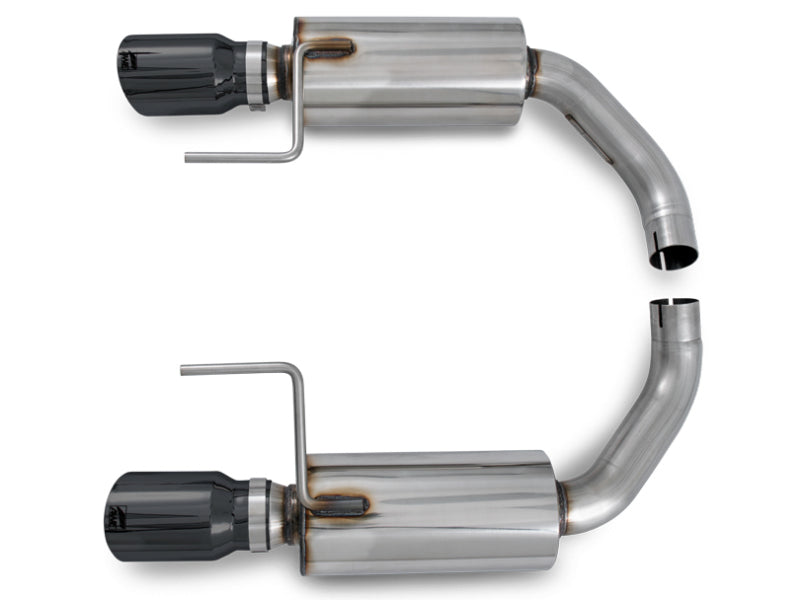 AWE Tuning S550 Mustang EcoBoost Axle-back Exhaust - Touring Edition (Diamond Black Tips) 3015-33086 3015-33086 Photo - out of package