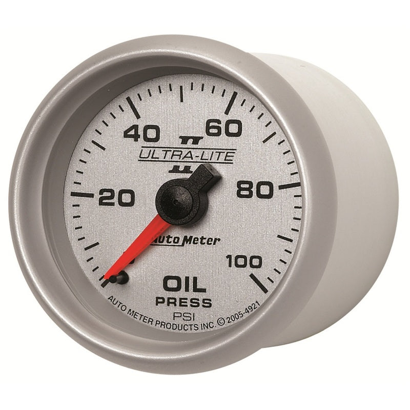 Autometer Gauge, Oil Pressure, 2 1/16", 100Psi, Mechanical, Ultra-Lite II 4921 User 2