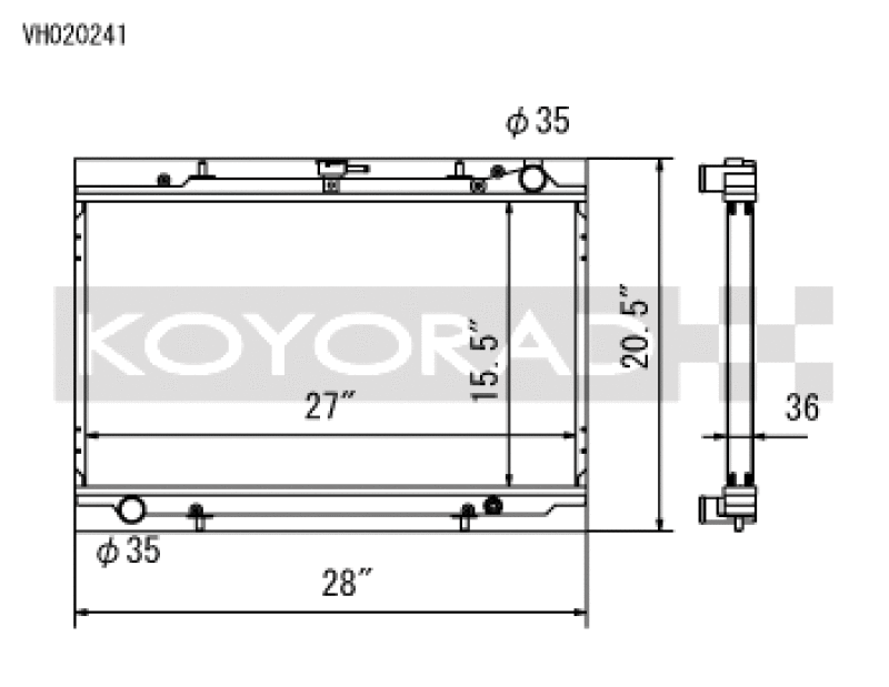 Koyo KOY Racing Radiators Cooling Radiators main image
