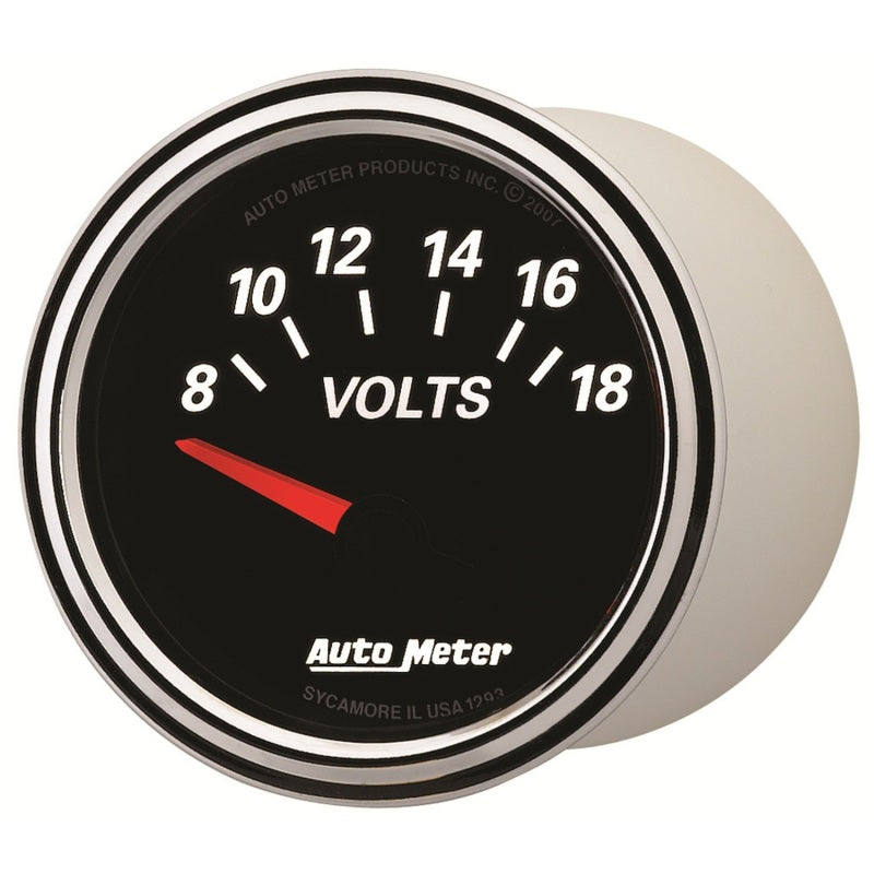 Autometer Designer Black II Series; Voltmeter Gauge; Electri 1293 User 2