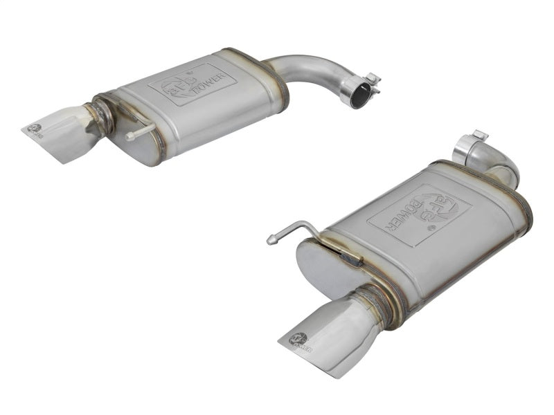 aFe MACH Force-Xp 2-1/2in 409 Stainless Steel Axle-Back Dual Exhaust w/Pol 49-43085-P Photo - Primary