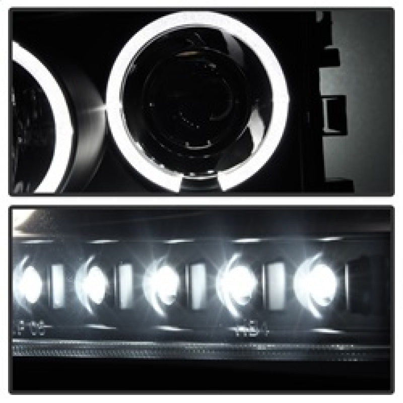 Spyder Dodge Charger 06-10 Projector Headlights Halogen- LED Halo LED Blk Smke PRO-YD-DCH05-LED-BSM 5078353 5078353 Photo - Unmounted