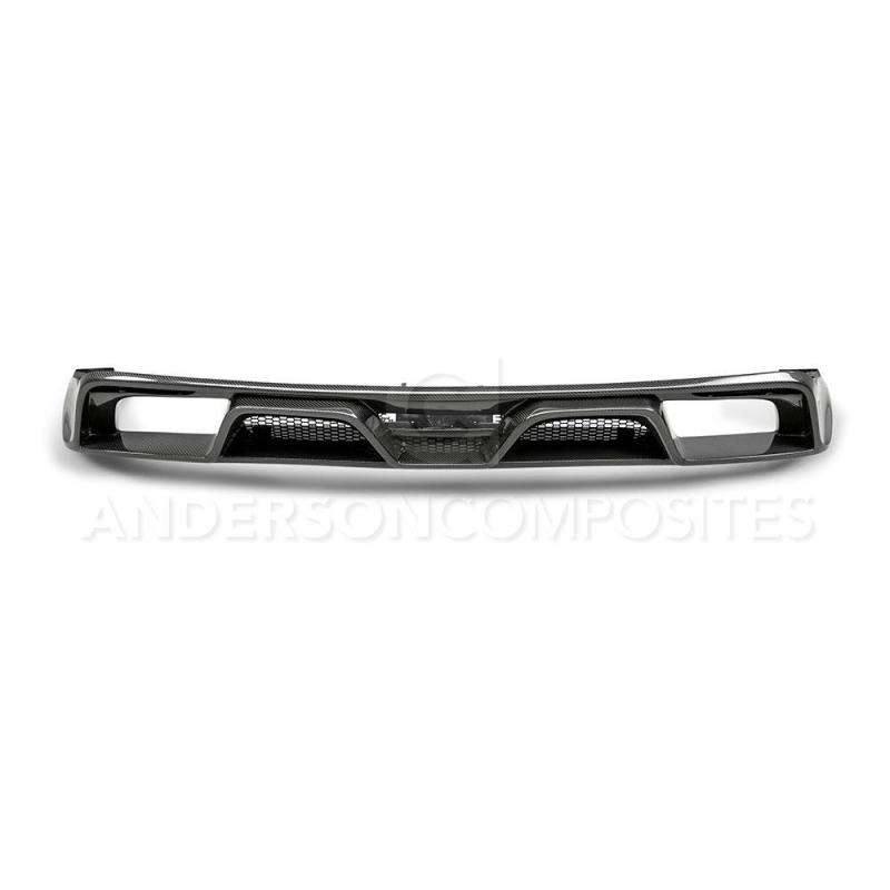 Anderson Composites 15-16 Ford Mustang R-Style Carbon Fiber Rear Valance (for Quad Tip Exhaust) AC-RL15FDMU-GR AC-RL15FDMU-GR User 2