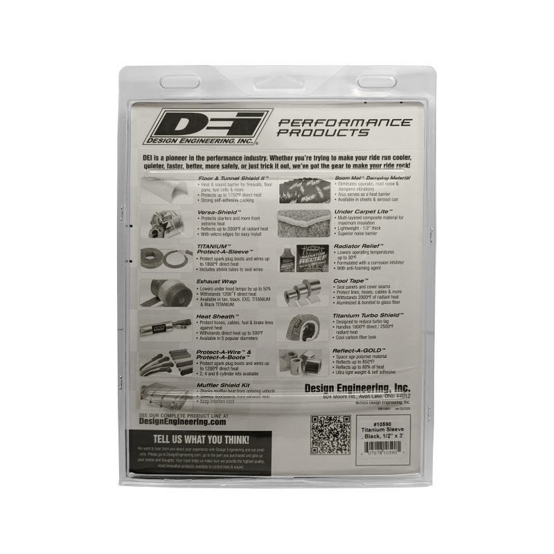 DEI Protect-A-Sleeve 1/2in ID x 3ft Universal - Titanium 10590 10590 Photo - Unmounted