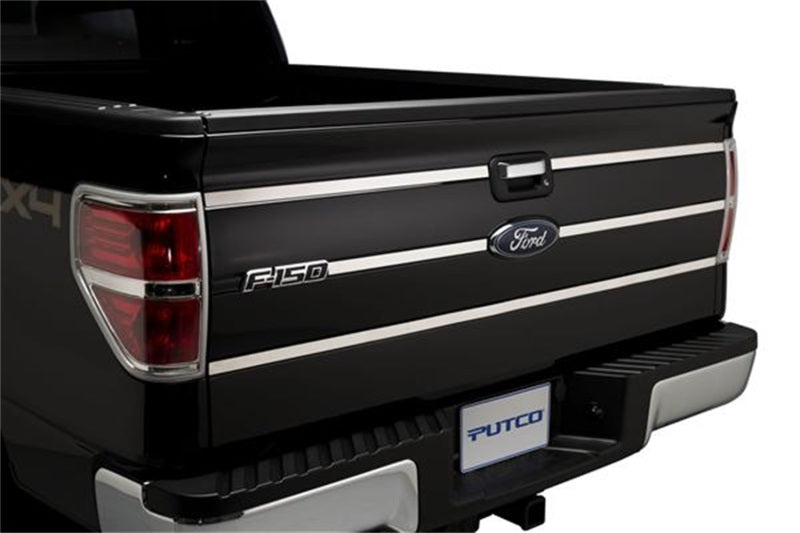 Putco Stainless Steel Tailgate Accent - 6 Pcs. (3 Horizontal Lines) 402702 Photo - Mounted