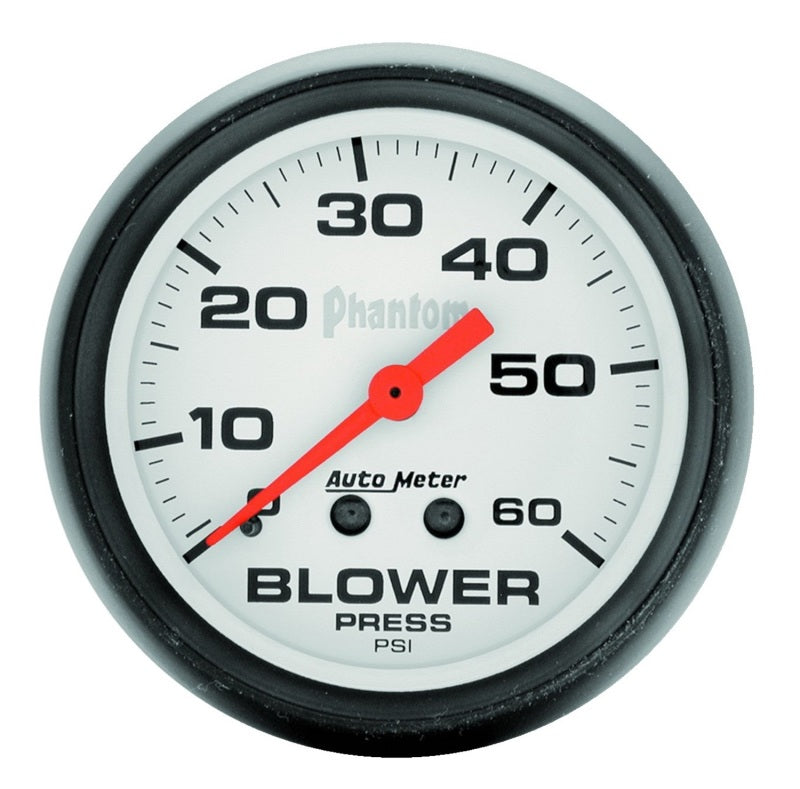 Autometer Gauge, Boost, 2 5/8", 60PSI, Mechanical, Phantom 5802 Photo - Primary
