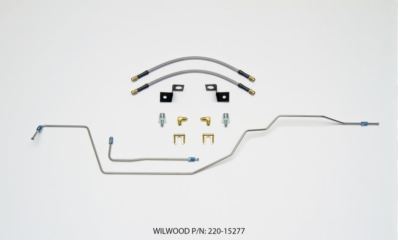Wilwood Flexline Kit, 14 inch, -3, M10-1.0 IF, 1/8 NPT 90 Deg, w/tubing 220-15277 User 1