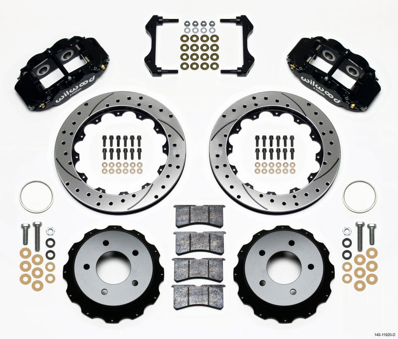 Wilwood Narrow Superlite 4R Rear Kit 12.88in Drilled 84-87 Corvette C4 140-11920-D 140-11920-D Photo - Primary