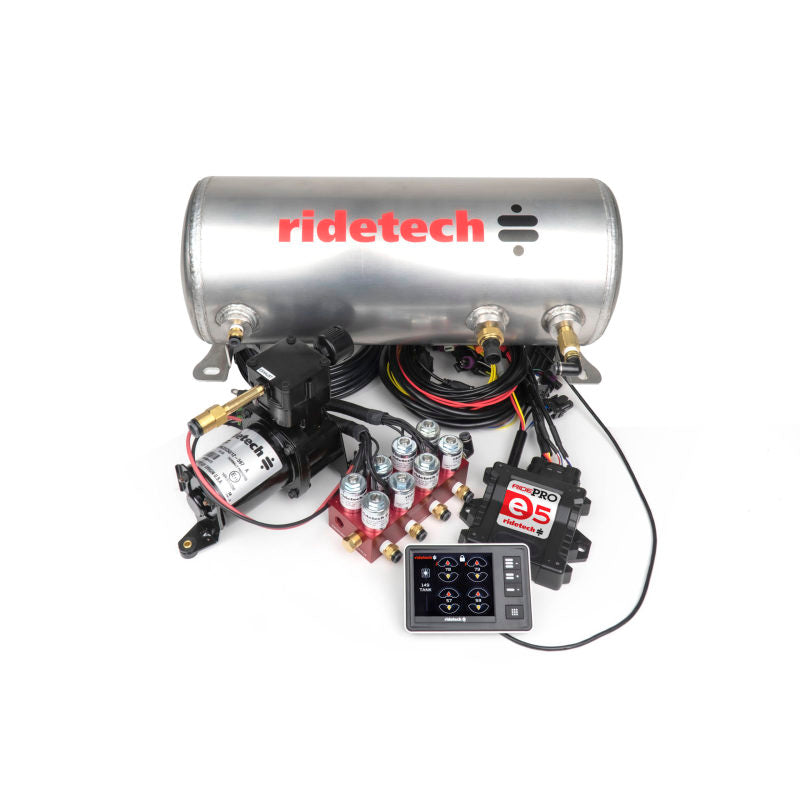Ridetech RidePro E5 Air Ride Suspension Control System 3 Gallon Single Compressor 1/4in Valves 30534000 30534000 Photo - Primary
