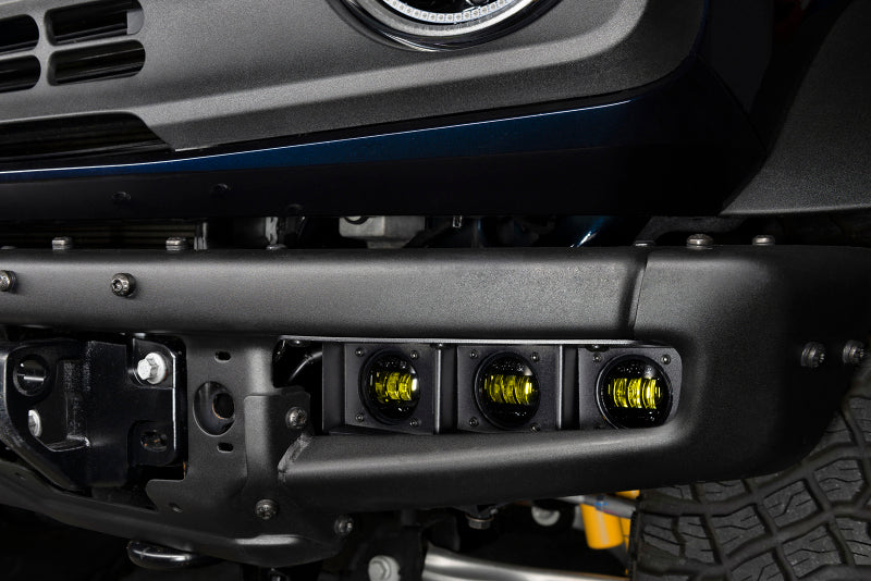 ORACLE Lighting 21-22 Ford Bronco Triple LED Fog Light Kit for Steel Bumper - Yellow 5890-006 5890-006 Photo - lifestyle view