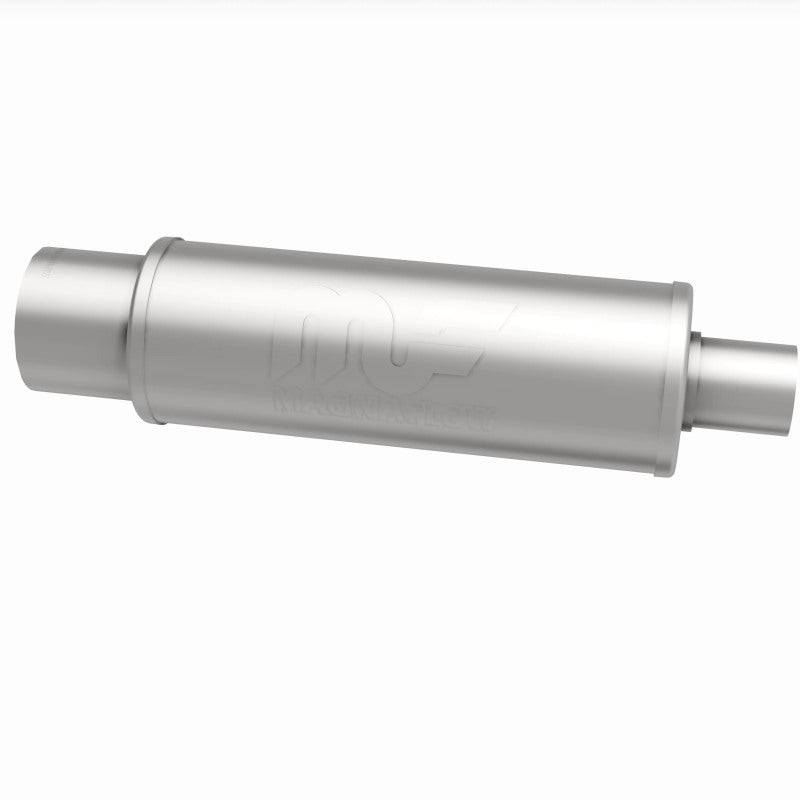 MagnaFlow 5" Round Center/Center Performance Muffler With Tip 14857 360 Degree Image Set