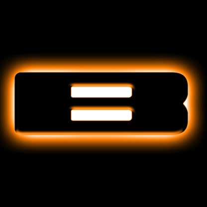 ORACLE Lighting Universal Illuminated LED Letter Badges - Matte Black Surface Finish - B 3141-B-005 3141-B-005 Photo - Primary