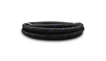 Vibrant Two-Tone Black/Blue Nylon Braided Flex Hose -12 AN (10 foot roll) 11972B Photo - Primary
