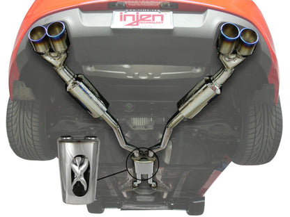 Injen SS CB Exhaust w/ Quad Titanium 10-15 Hyundai Genesis Coupe 3.8L V6 SES1390TT Photo - Mounted