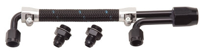 Edelbrock Dual-Quad Fuel Line Kit in CLR/BLK Finish 80913 Photo - Unmounted
